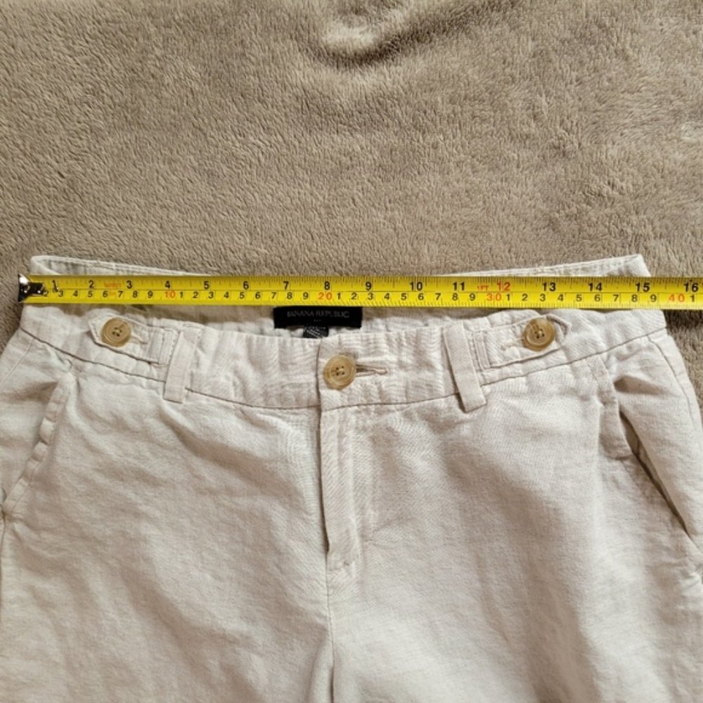 Banana Republic linen blend capris size 6 - Picture 7 of 11